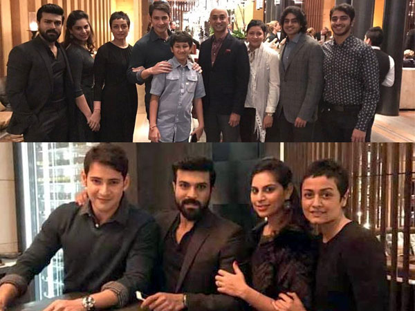 mahesh babu,ram charan,holiday trip,namratha,upasana,galla jayadev,fans  చరణ్, మహేష్ లు చూడముచ్చటగా వున్నారు!